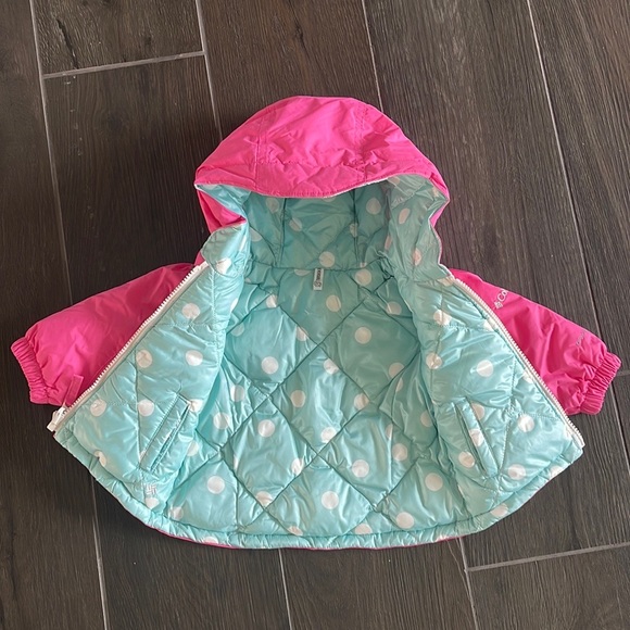 NEVER WORN Baby Girl’s Reversible Columbia Jacket + Snow Pants Set - Picture 13 of 16